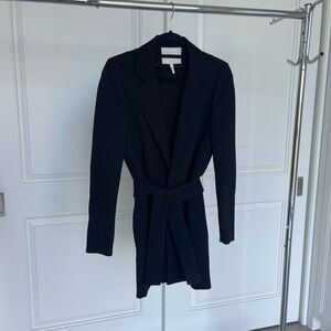 Maje Black Belted Blazer